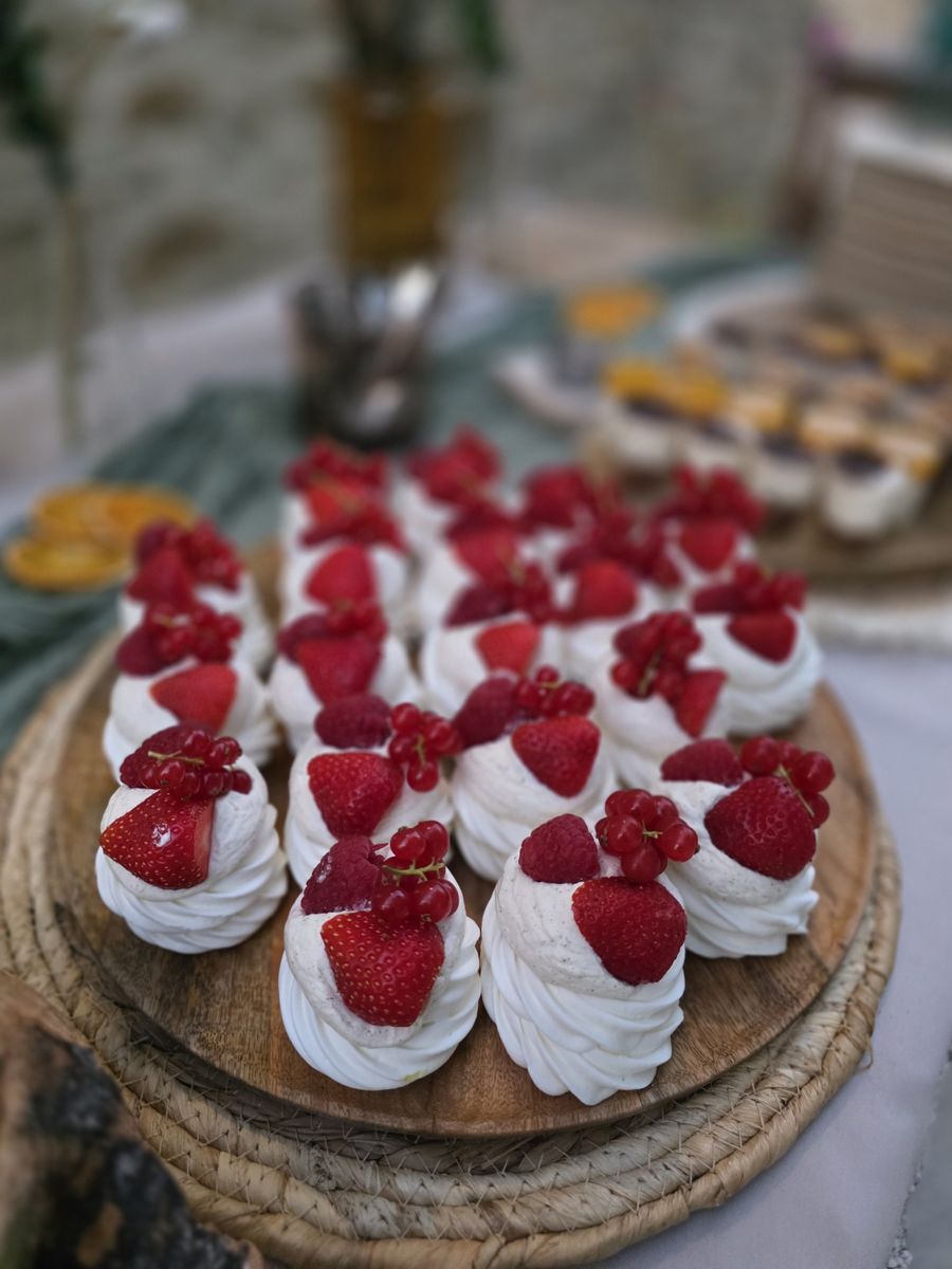 Pavlovas aux fruits rouges